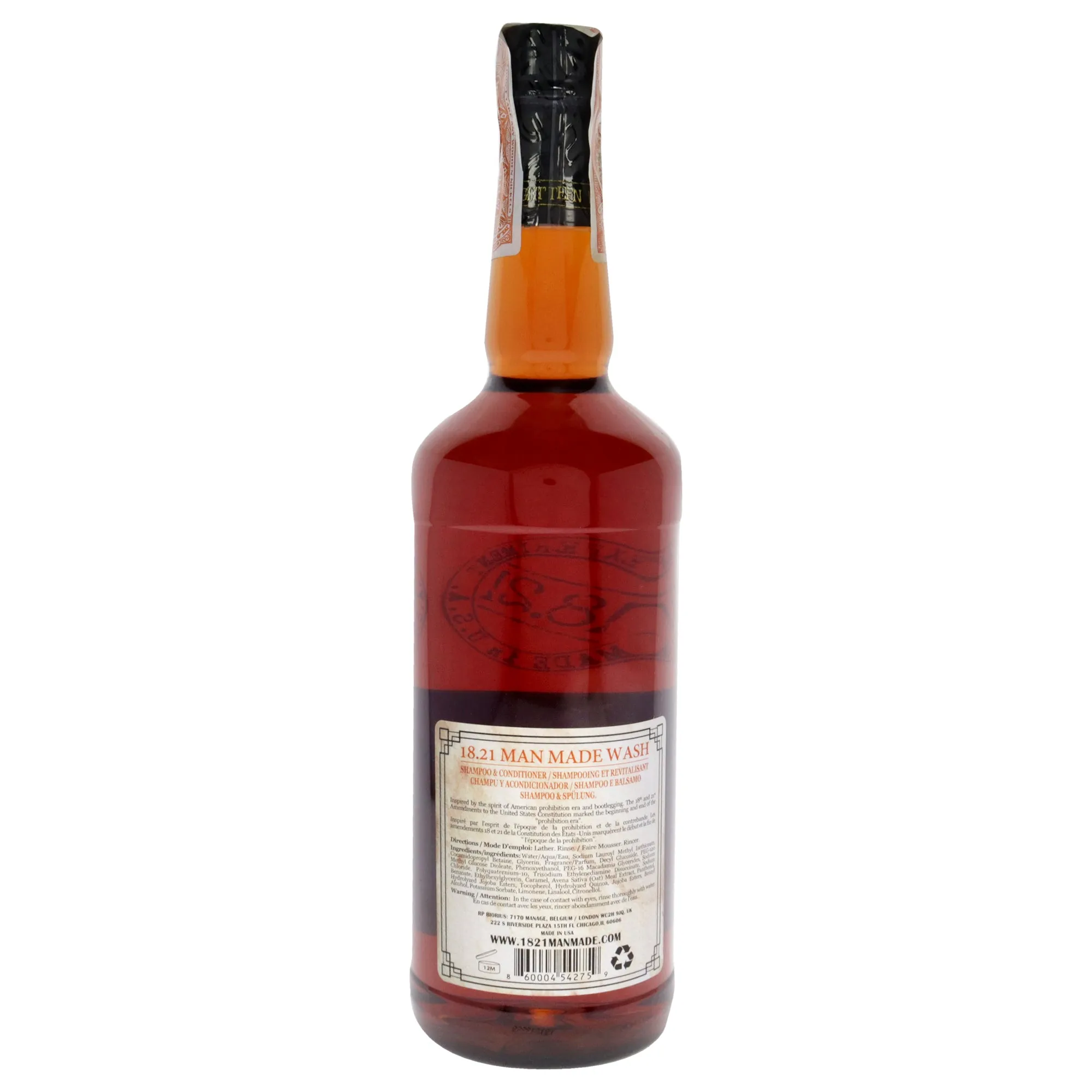 18.21 Man Made Man Made Wash - Noble Oud For Men 32 oz 3-In-1 Shampoo, Conditioner and Body Wash
