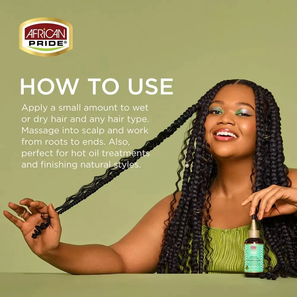African Pride Feel It Formula Strengthening Oil Hair Treatment 4oz