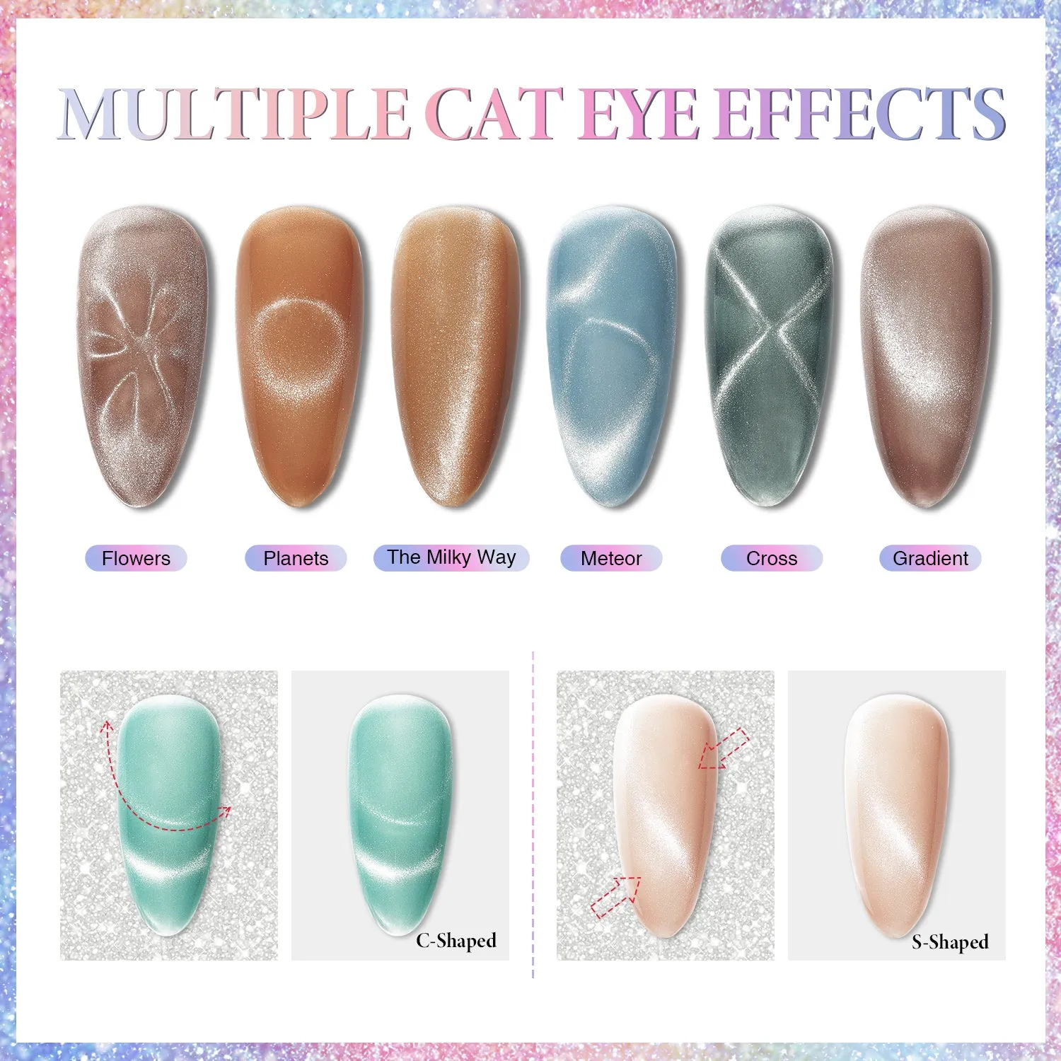 Aimeili Cat Eye Gel Polish (SET6-61_8ML)