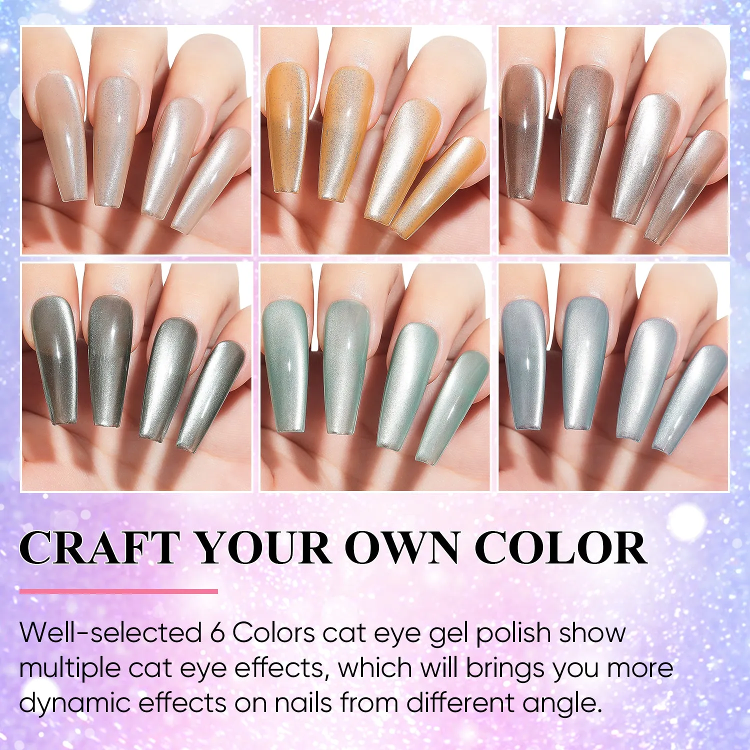 Aimeili Cat Eye Gel Polish (SET6-61_8ML)