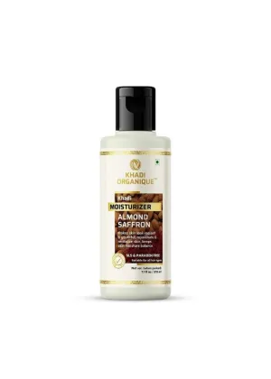 Almond Saffron Moisturizer Paraben Free - Khadi Organique
