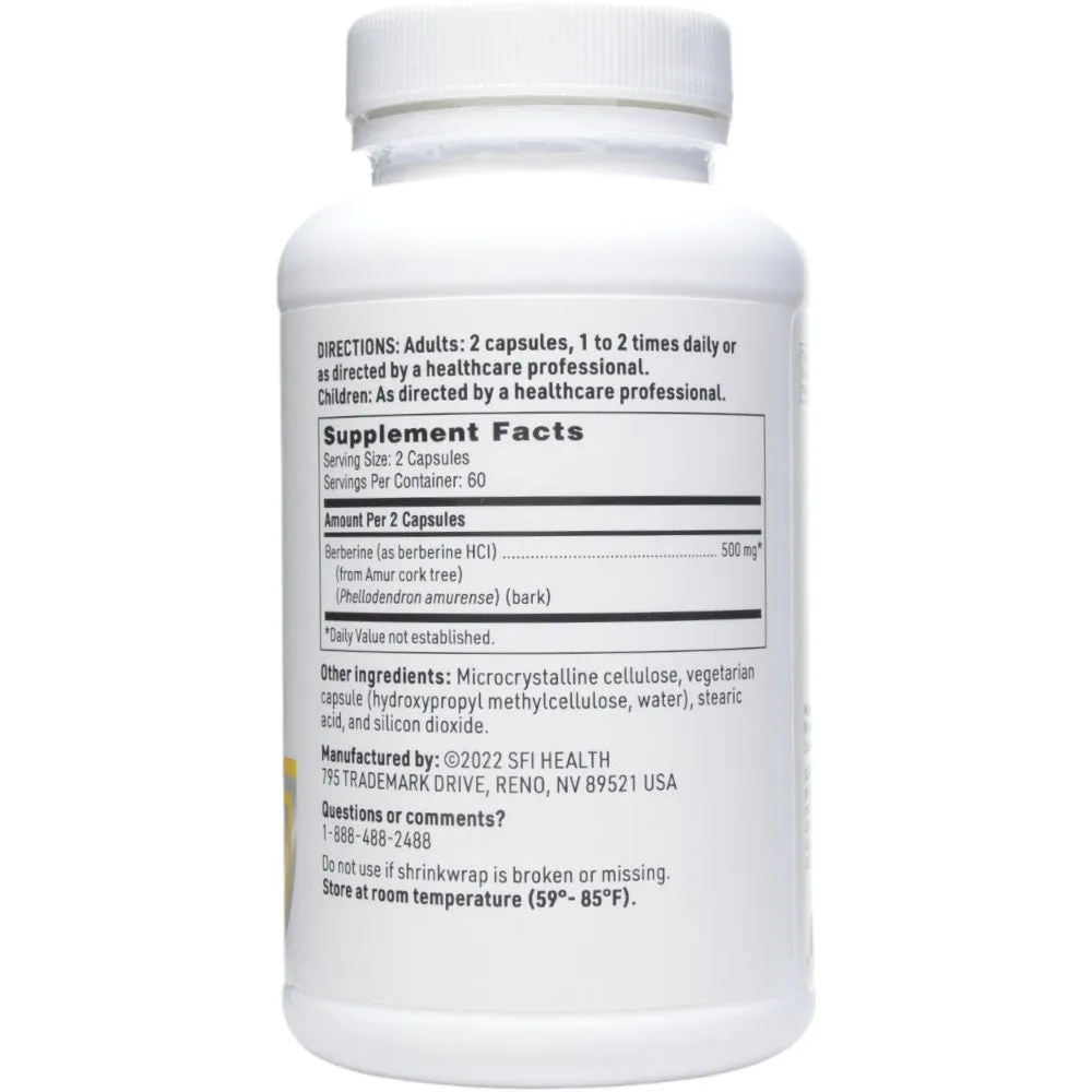 Berberine 120 VCaps by Klaire Labs/SFI Health
