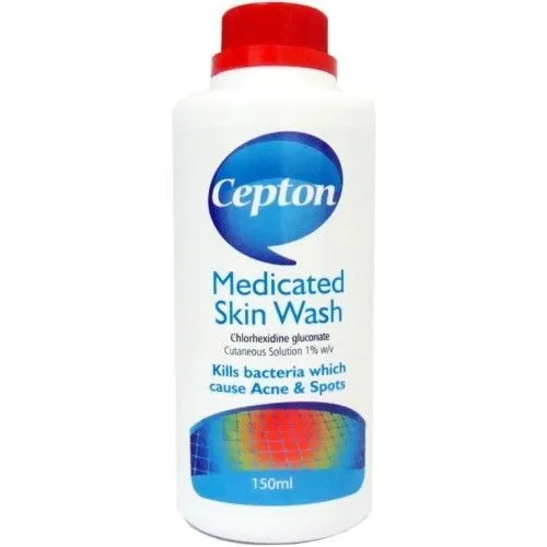 Cepton Medicated Chlorhexidine Skin Wash 150ml | Acne