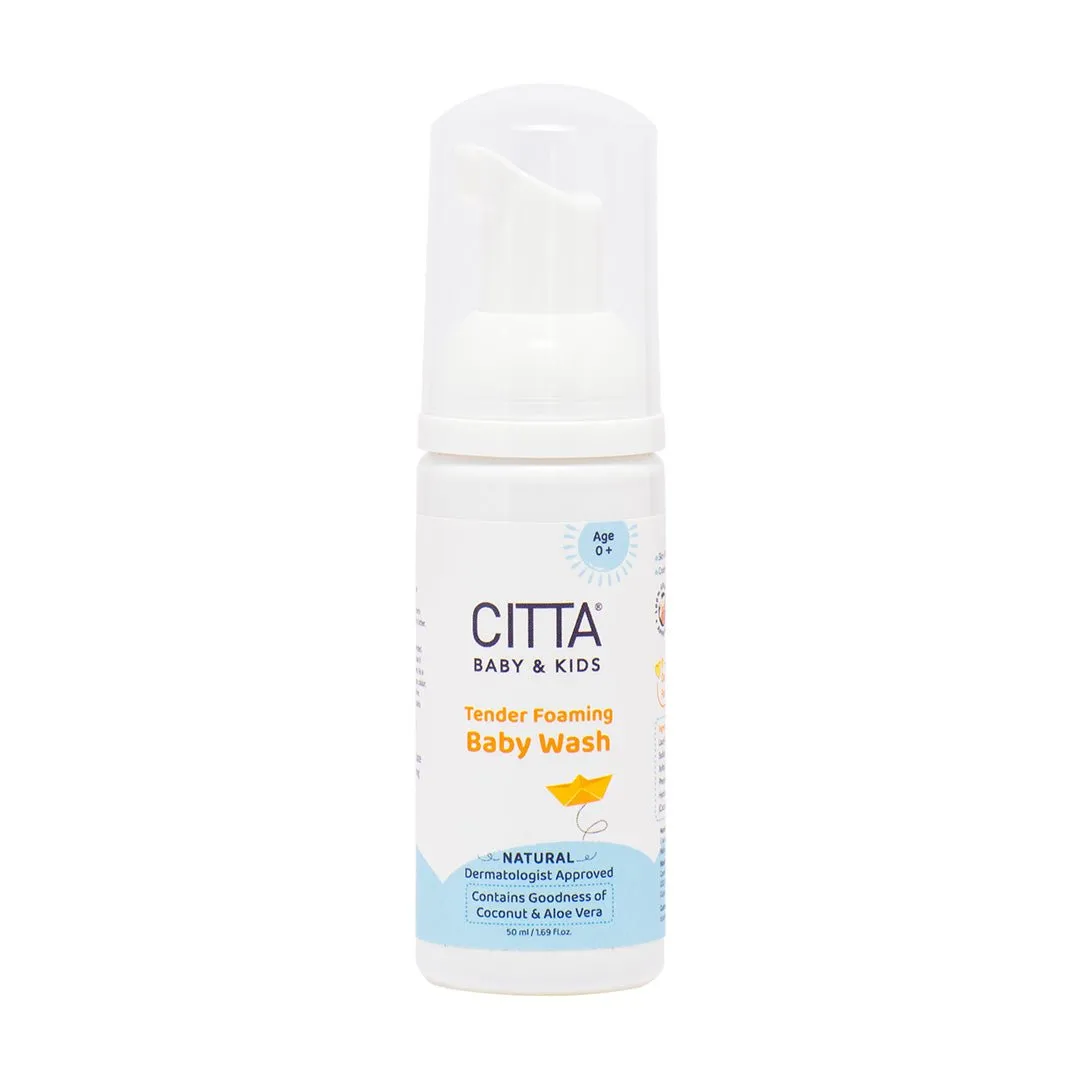 CITTA’s Tender Foaming Baby Wash with Coconut & Aloe vera| 50 ml