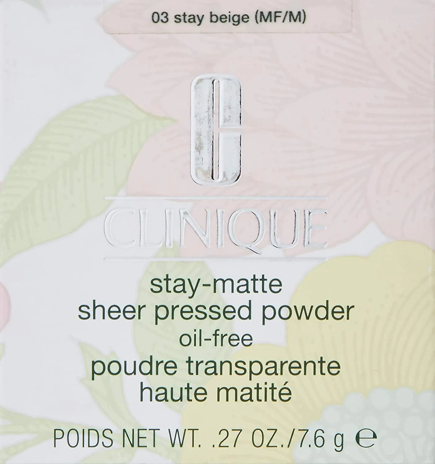 Clinique Stay Matte Sheer Pressed Powder Oil-Free, 03 Stay Beige