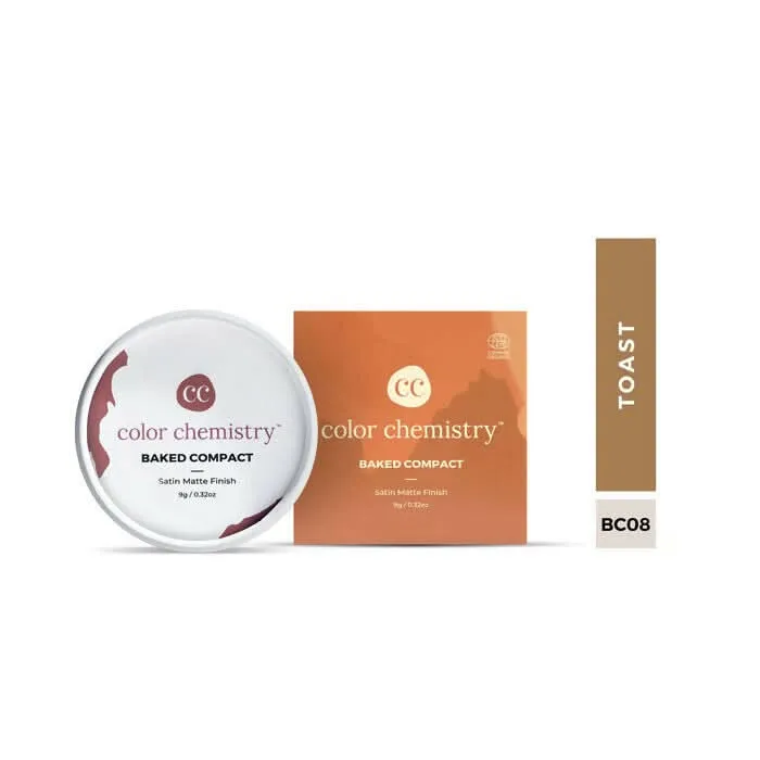 Color Chemistry Baked Compact Satin-matte Finish Oil Control (MultiShades, 9 g)