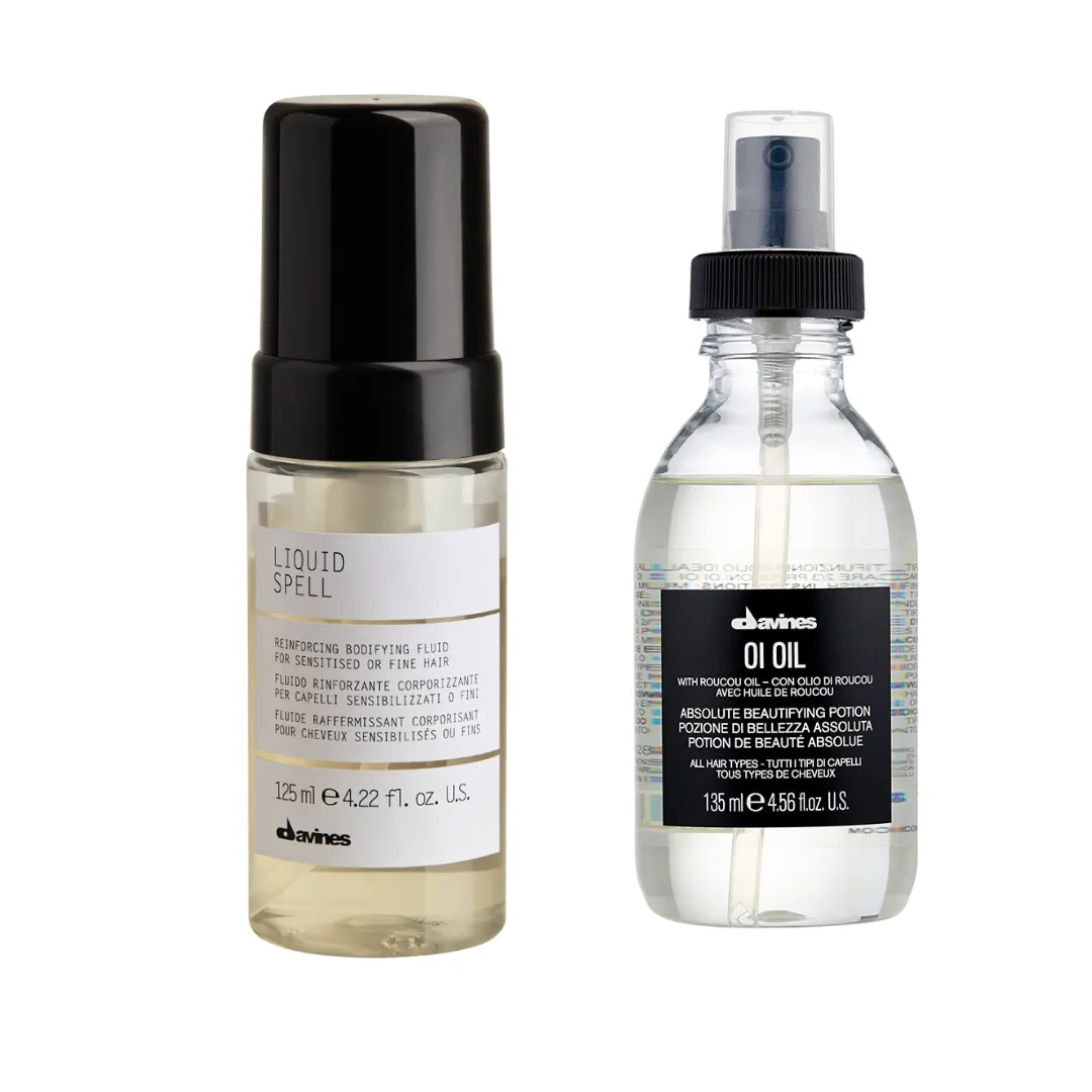 Davines Liquid Spell and OI Oil Duo