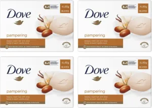 DOVE PAMPERING CREAM BODY BAR (PACK OF 4)-SHEA BUTTER & WARM VANILLA