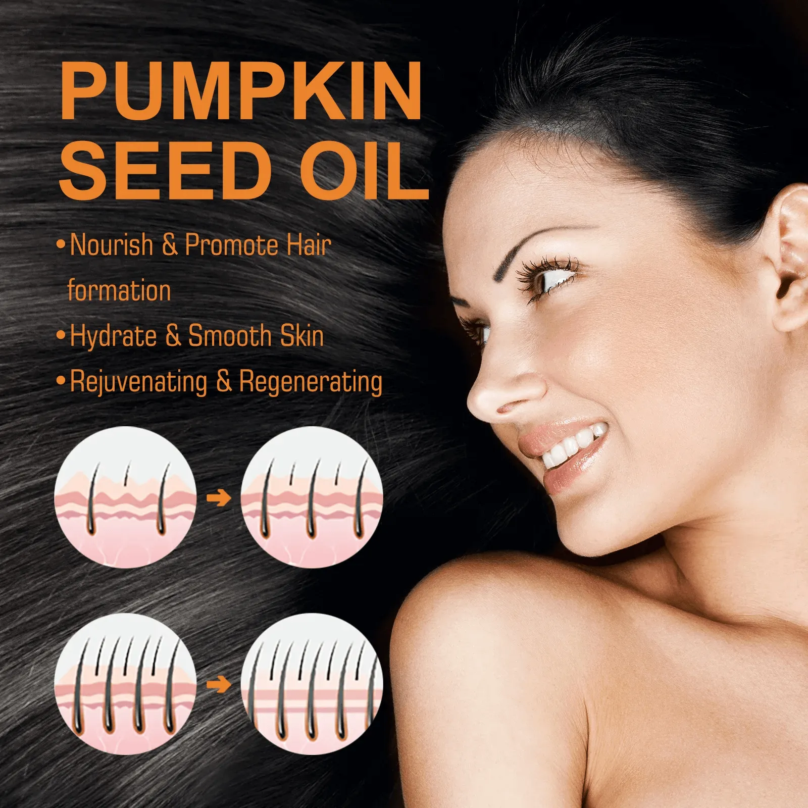 EELHOE Pumpkin Seed Hair Oil - 60ml