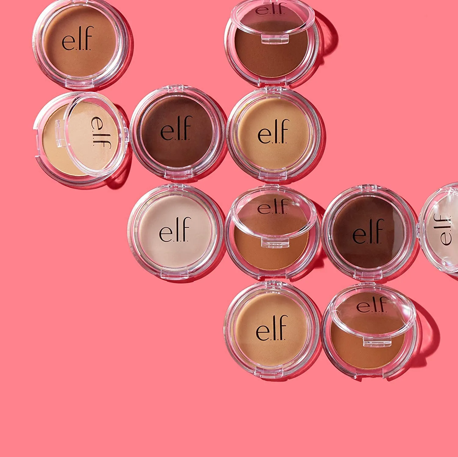 e.l.f. Prime & Stay Finishing Powder, Controls Shine & Smooths Complexion, Light/Medium, 0.17 Oz (4.8G)