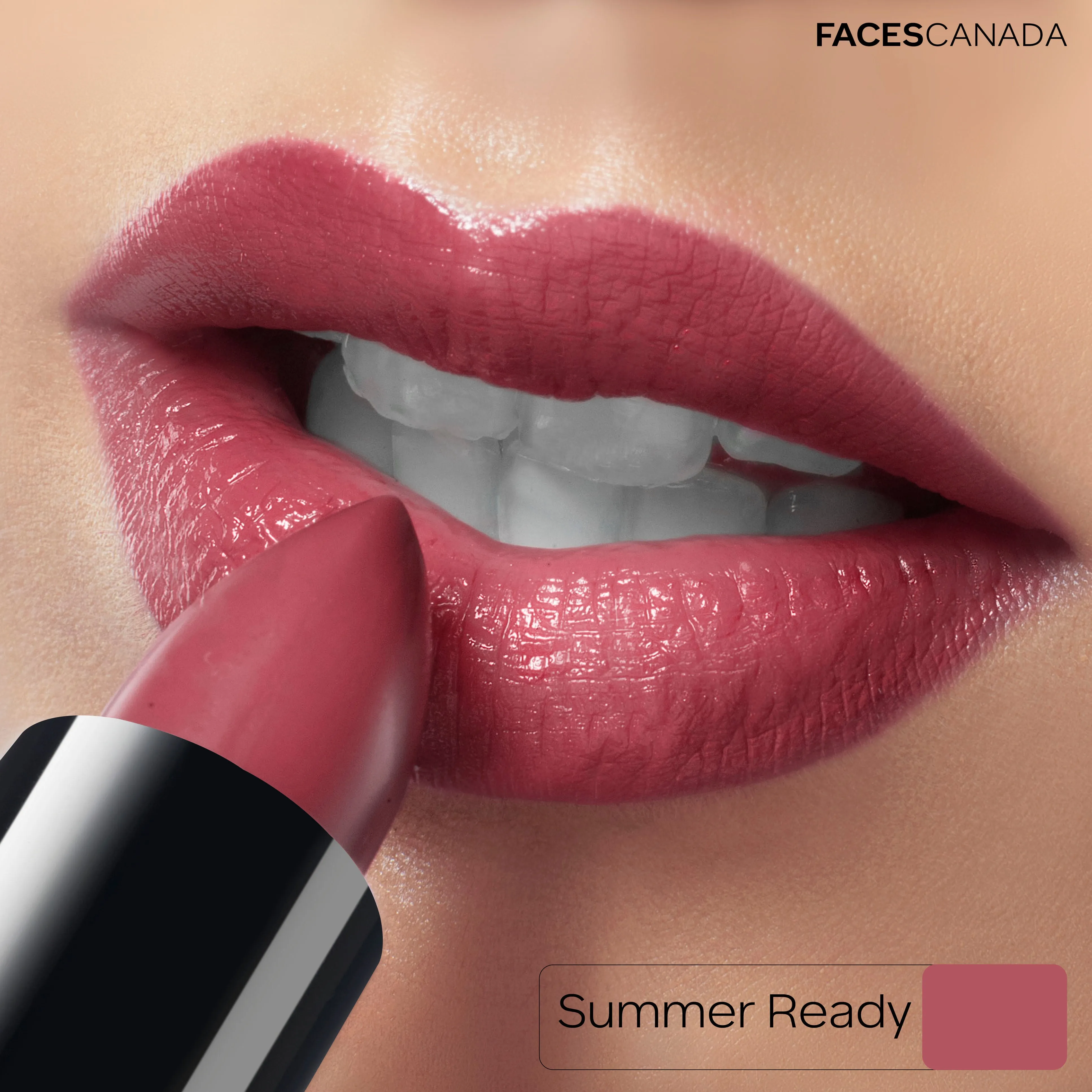 Faces Canada Weightless Creme Lipstick |Jojoba and Almond Oil enriched | Highly pigmented | Smooth One Stroke Weightless Color | Keeps Lips Moisturized | Shade - Summer Ready 4g