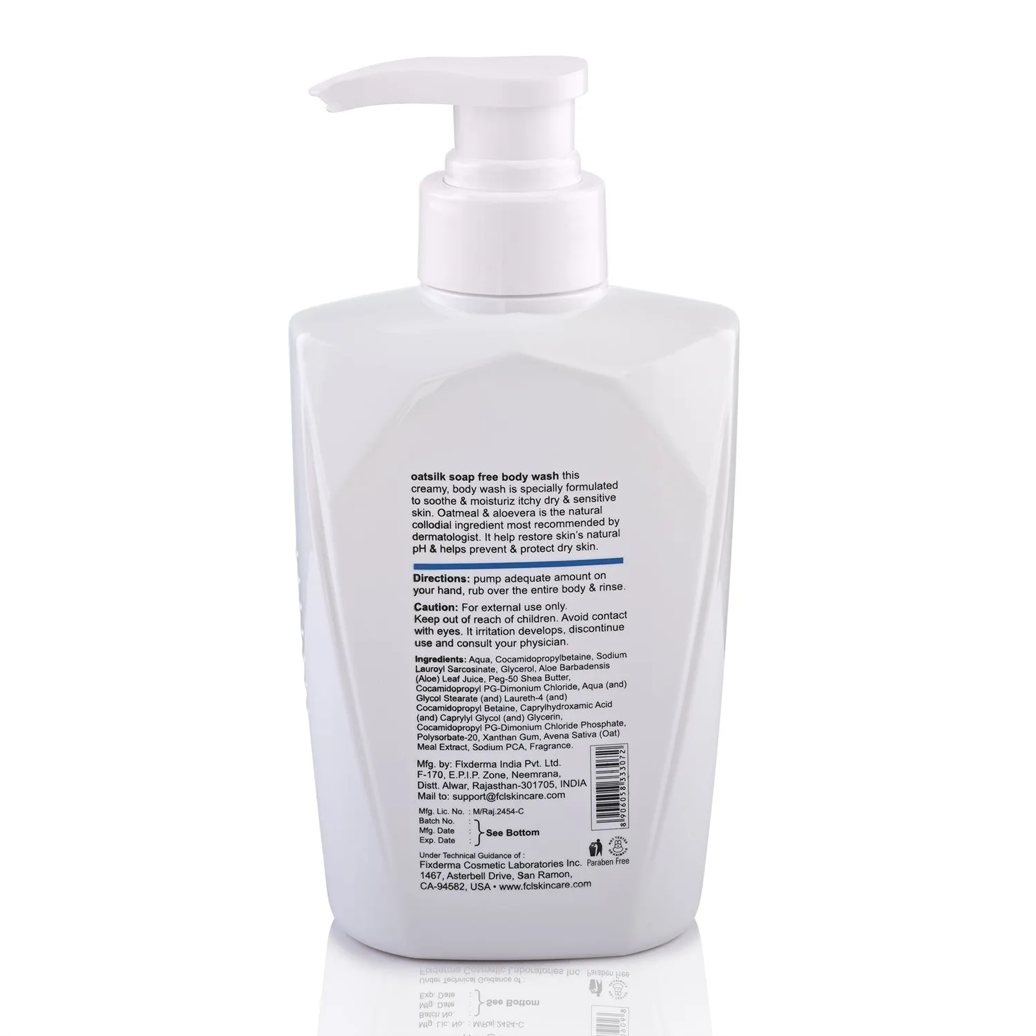 FCL Oatsilk Soap-Free Body Wash for Rough & Dry Skin | Relieves Itchy Skin | Nourishing & Gentle for Sensitive Skin