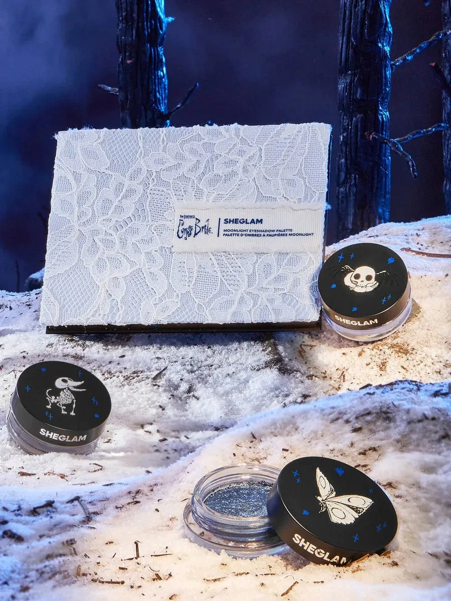 Gel eyeshadow Sheglam x Corpse Bride Ghostly Glitter Gel - Tears To Shed, silver