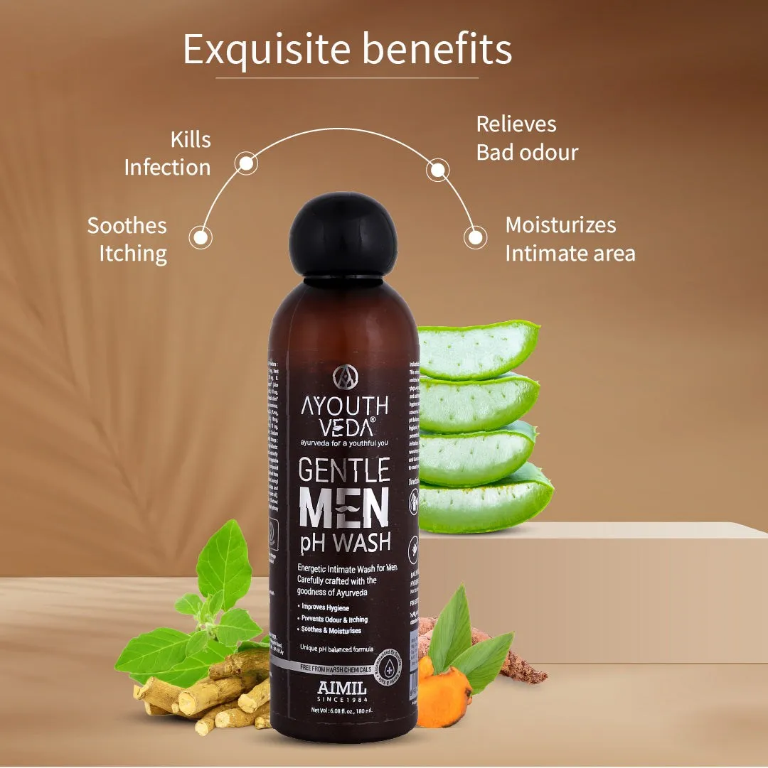 Gentle-Men pH Wash with pH balanced formula (Net Qty-180ml)