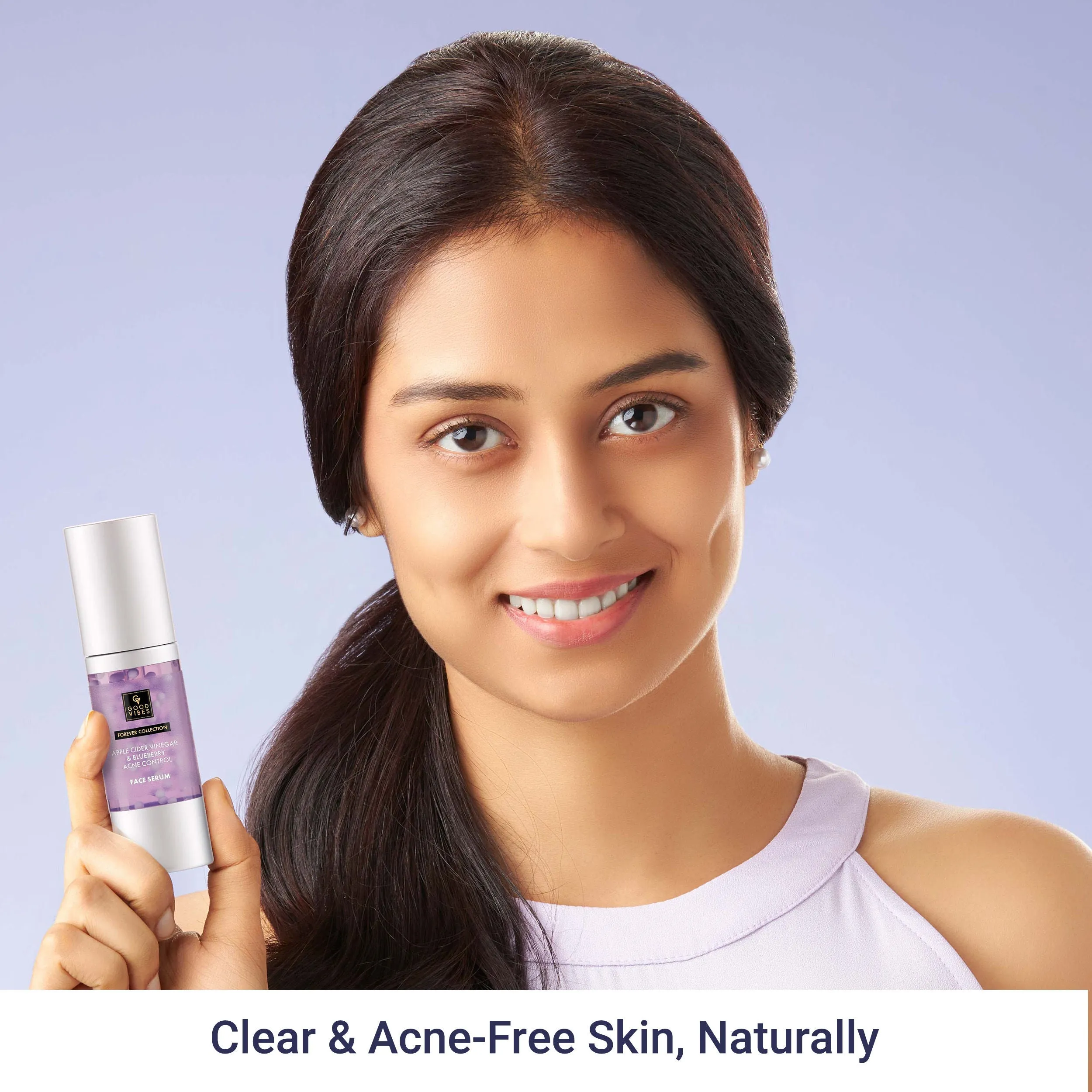 Good Vibes Apple Cider Vinegar & Blueberry Acne Control Face Serum (30 ml)