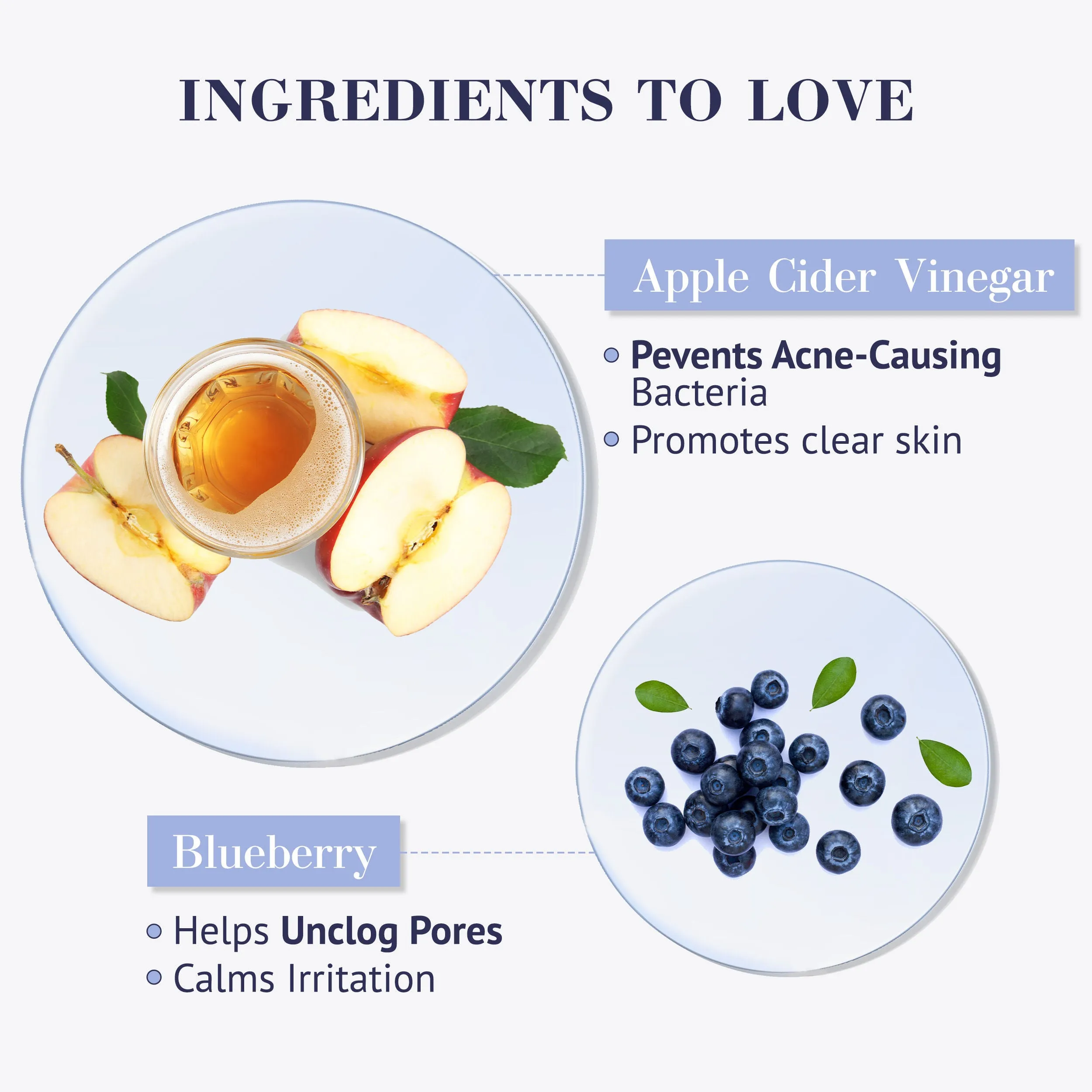 Good Vibes Apple Cider Vinegar & Blueberry Acne Control Face Serum (30 ml)