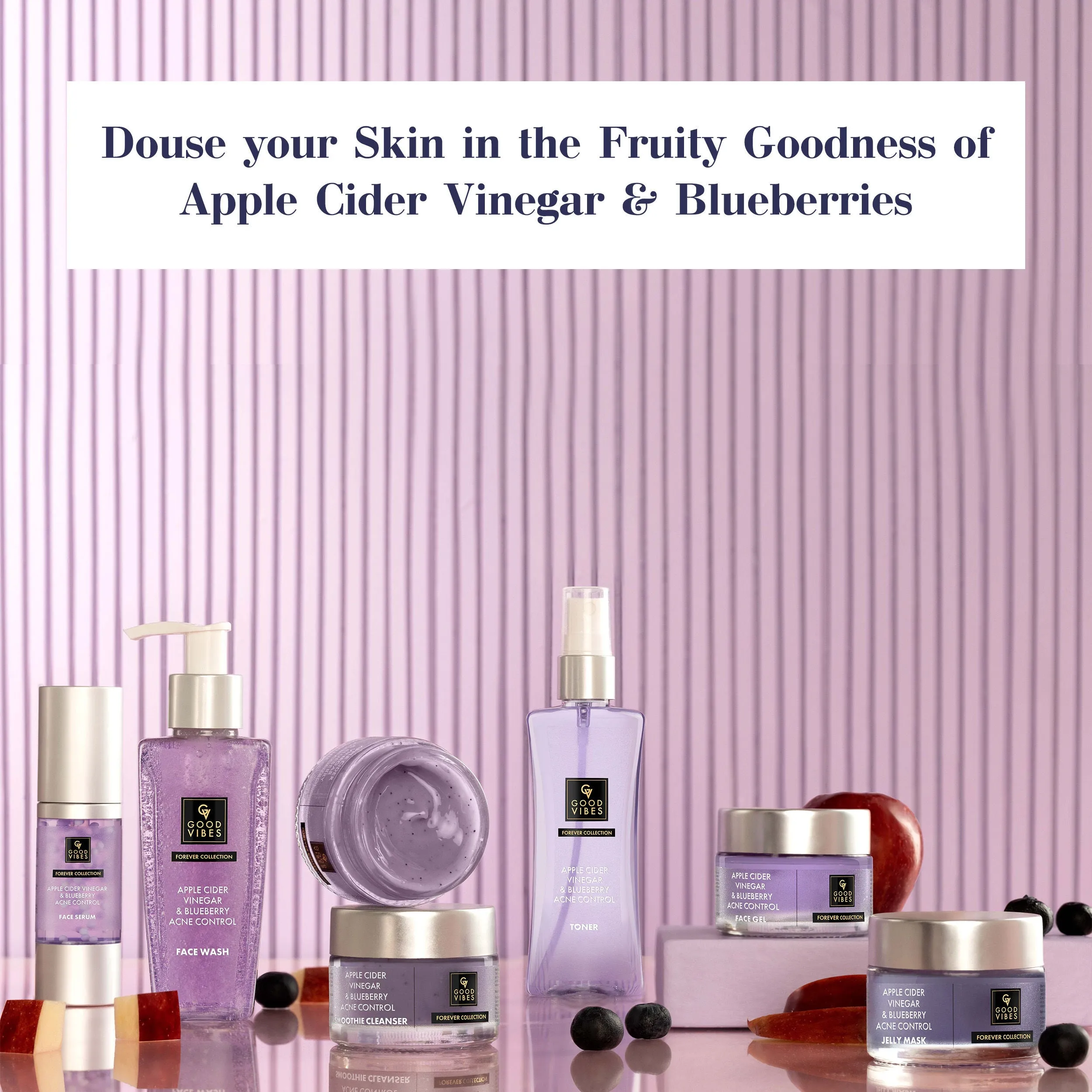 Good Vibes Apple Cider Vinegar & Blueberry Acne Control Face Serum (30 ml)