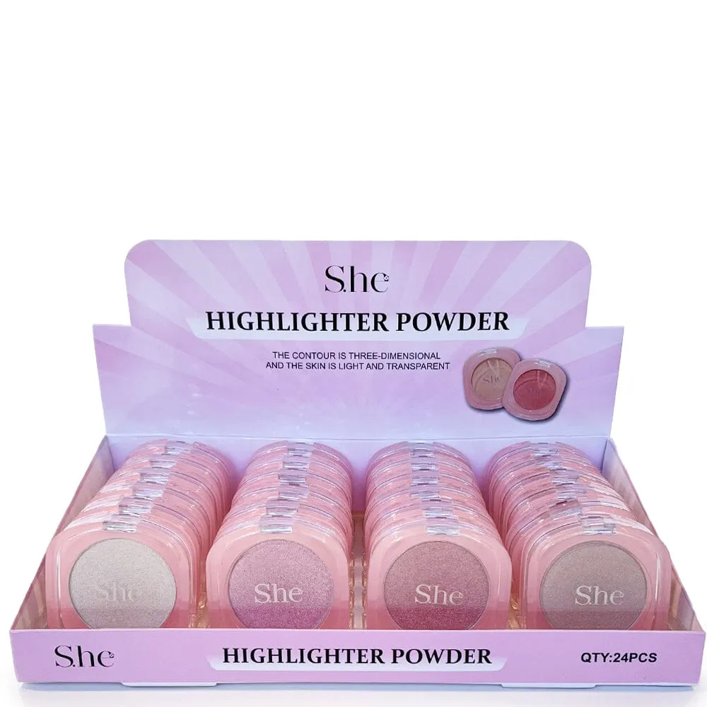 Highlighter Powder 4 Shade Assorted (24 units)