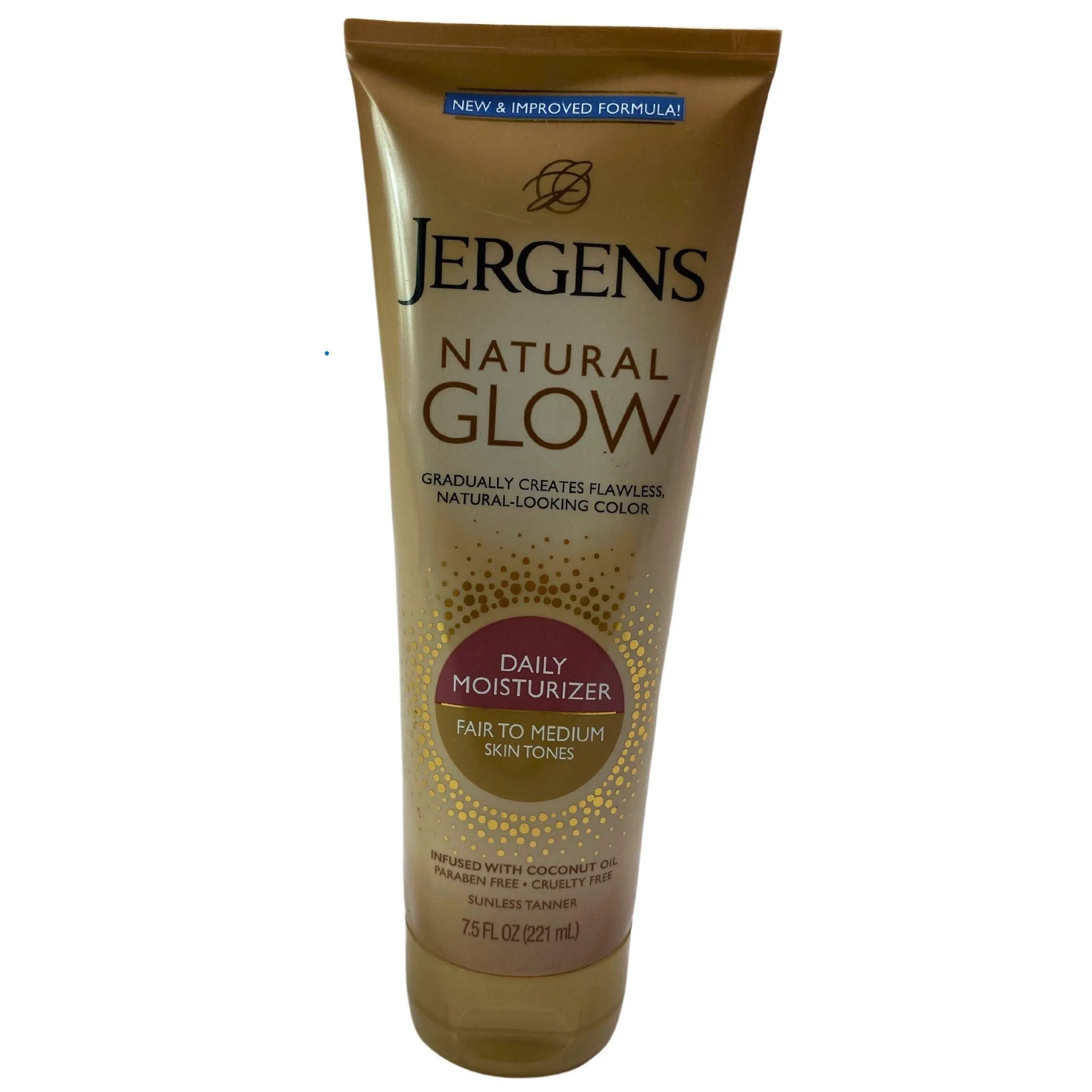 Jergens Natural Glow Tones Infused with Coconut Oil Sunless Tanner 7.5 FL OZ (50 Pcs Lot)