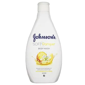 JOHNSON`S SOFT & PAMPER BODY WASH 400ML