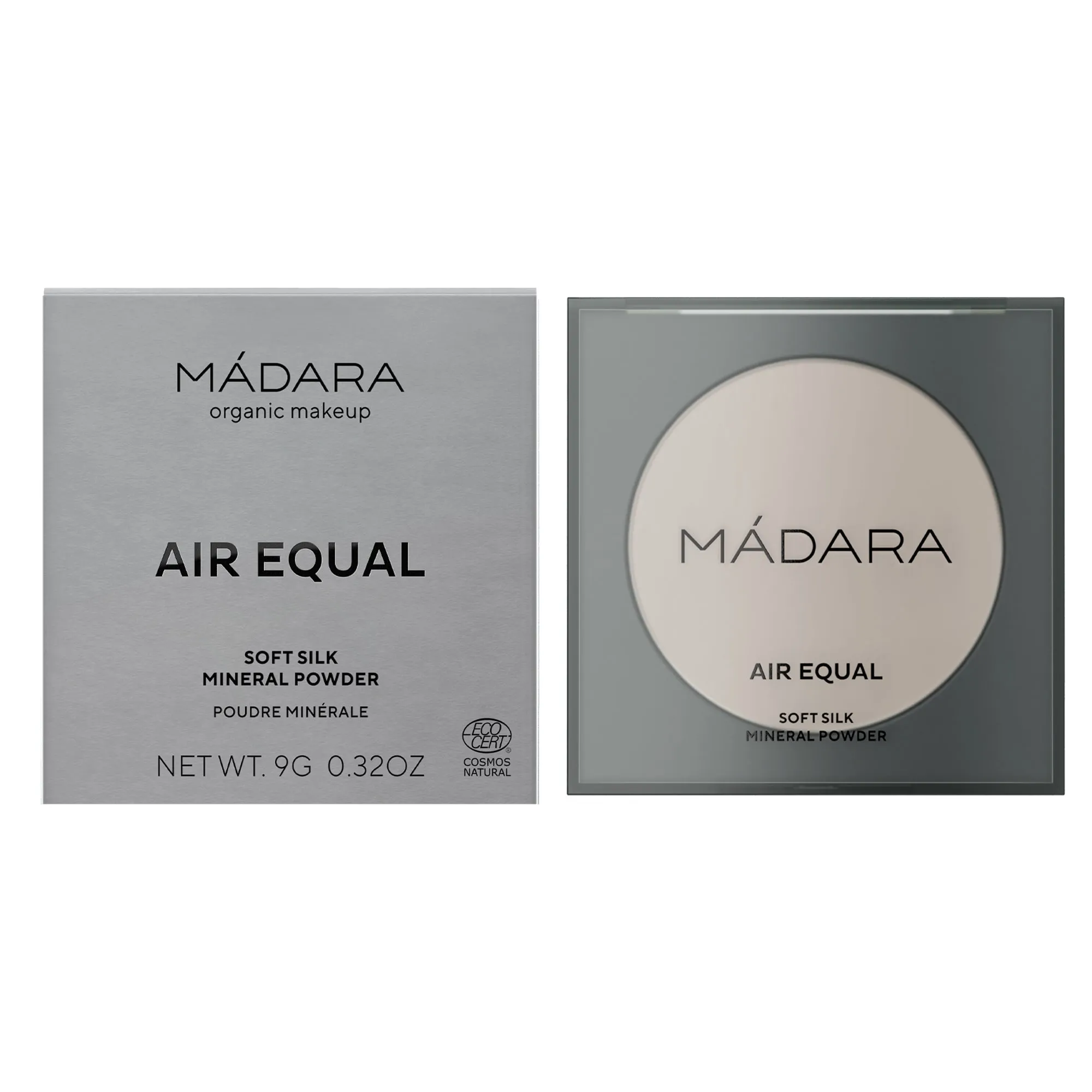 MADARA AIR EQUAL Soft Silk Mineral Powder, #0 TRANSLUCENT 9g