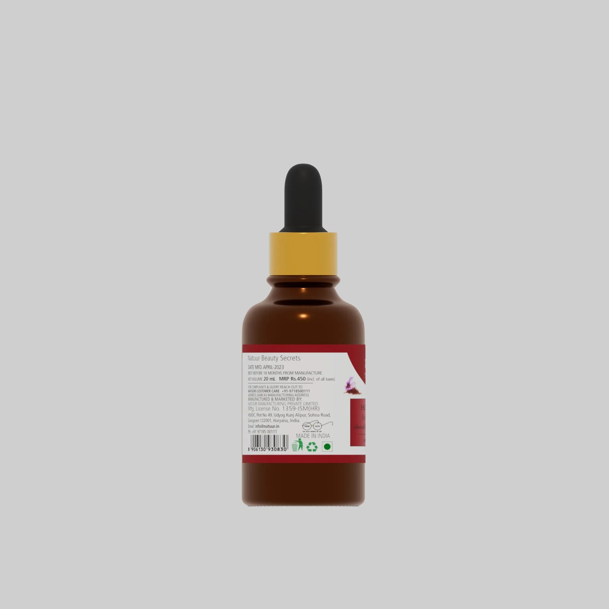 NATUUR Kumkumadi Face Serum Ayurvedic Beauty Elixir 20ml|50ml
