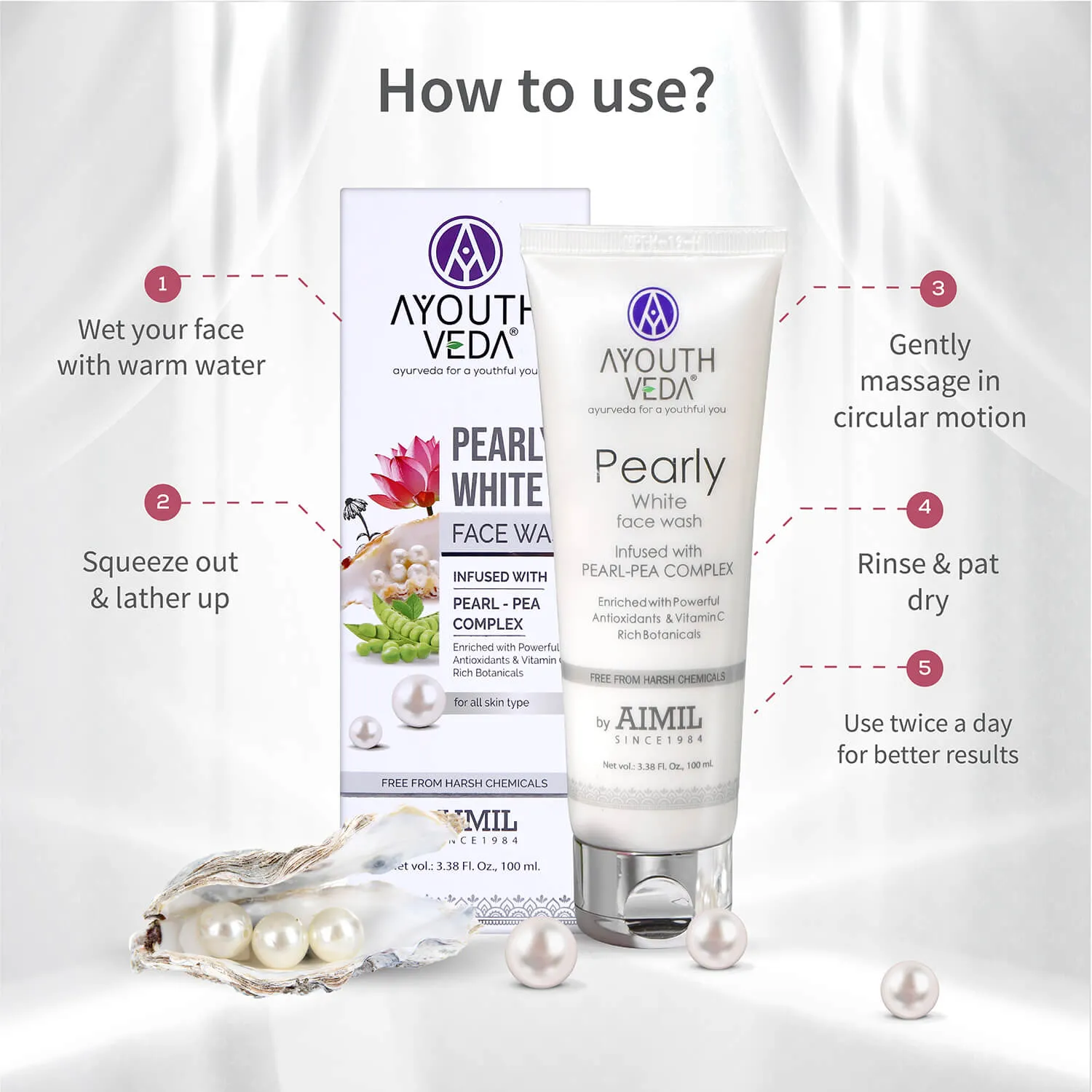 Pearly White Face Wash 100ml