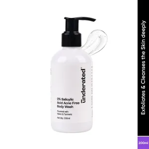 Salicylic Acid 2% Acne Free Body Wash - 200ml | Hydrates Skin and Even Skin Tone