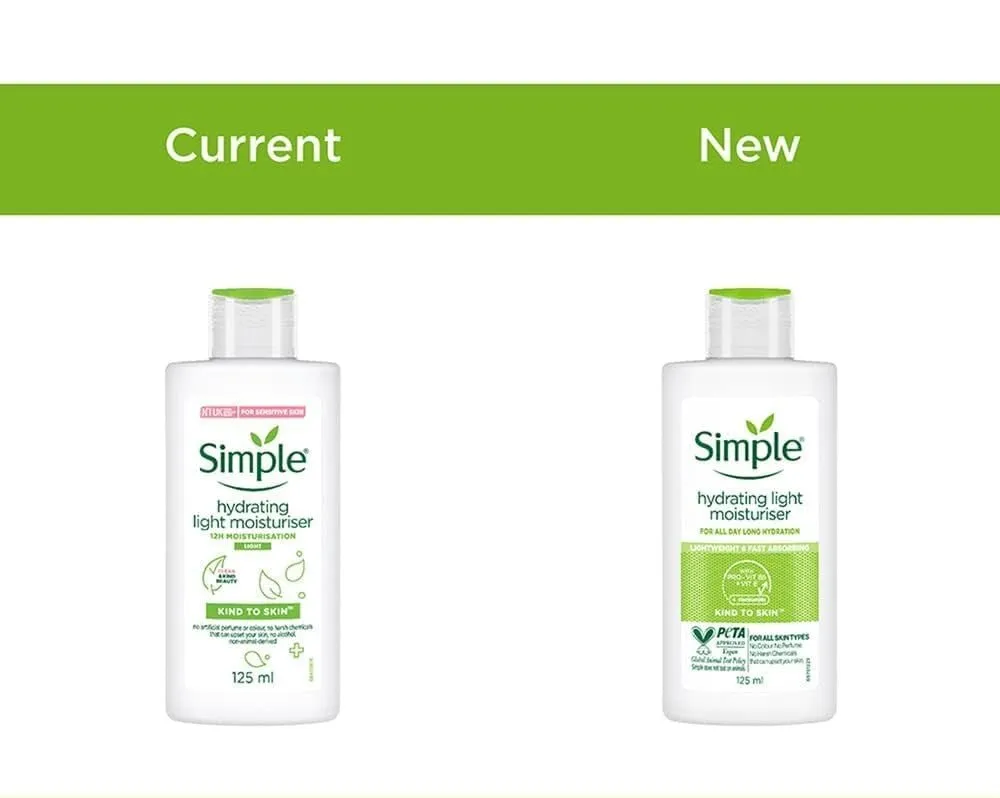 Simple Hydrating Light Moisturizer 125ml – Lightweight Hydration for Your Skin