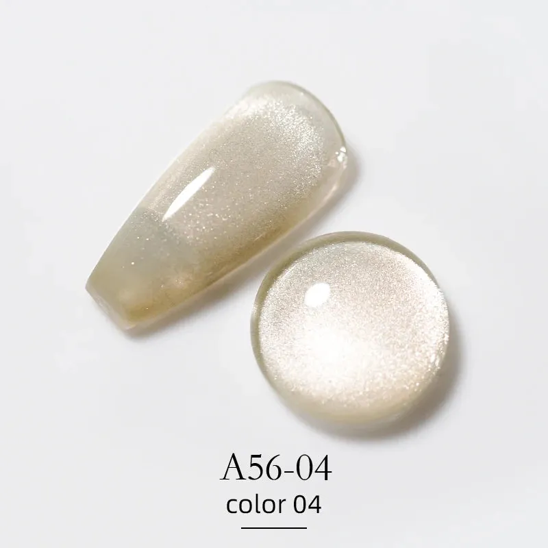 Vendeeni 9 Colors Holographic Crystal Cat Eye Gel Nail Polish Semi Permanent UV Soak Off Gel Lacquer Magnetic Hybrid Gel Varnish