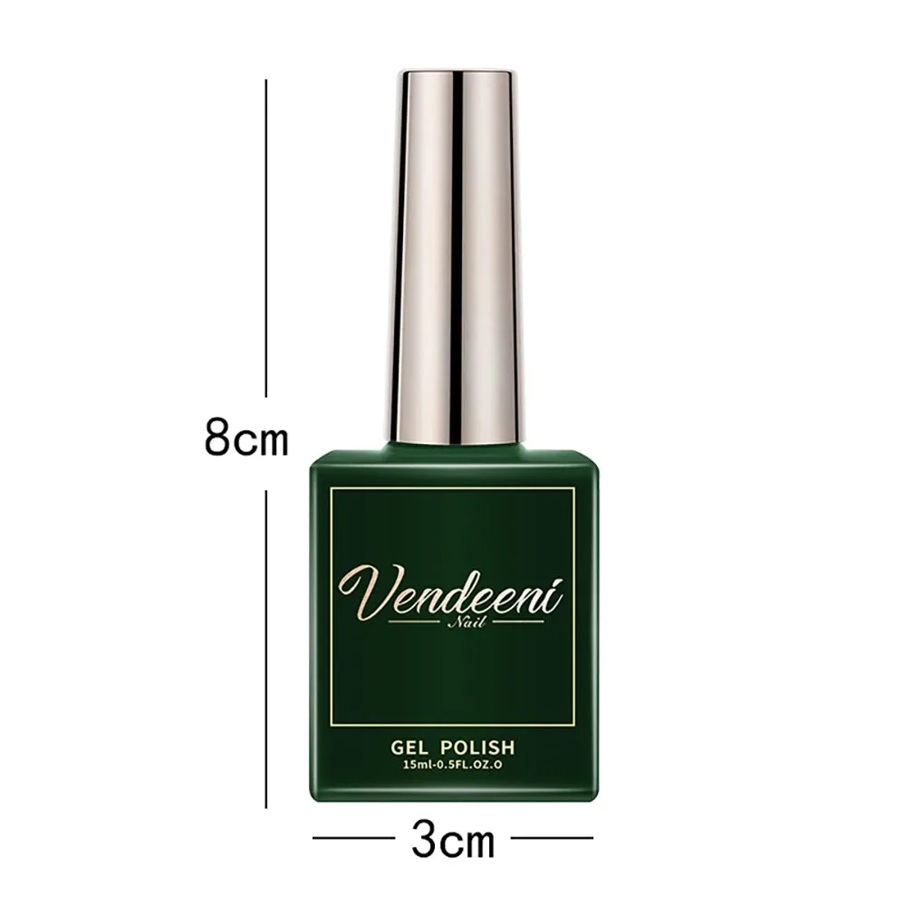 Vendeeni 9 Colors Holographic Crystal Cat Eye Gel Nail Polish Semi Permanent UV Soak Off Gel Lacquer Magnetic Hybrid Gel Varnish
