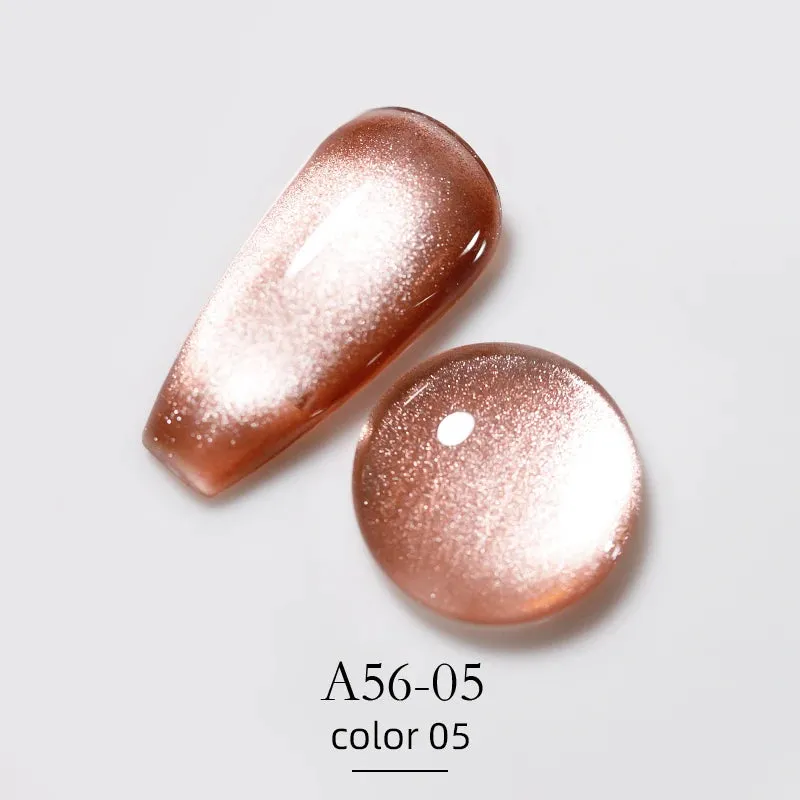 Vendeeni 9 Colors Holographic Crystal Cat Eye Gel Nail Polish Semi Permanent UV Soak Off Gel Lacquer Magnetic Hybrid Gel Varnish