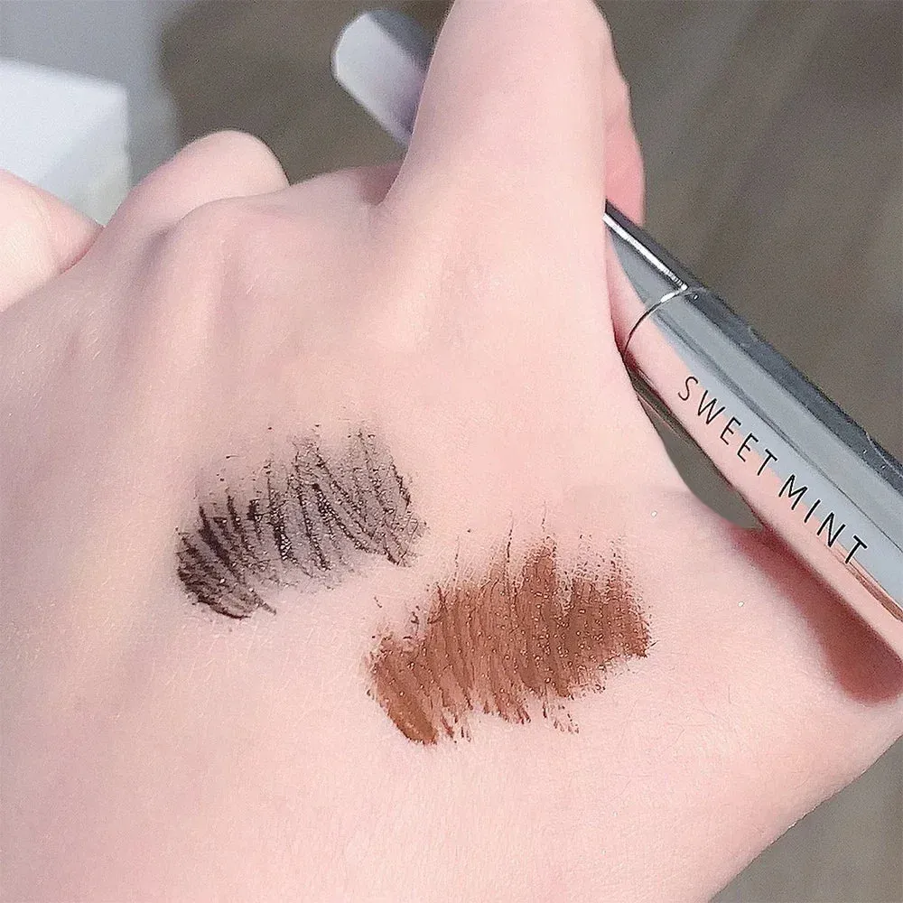 Yeknu Black Metal Bar Type Head Mascara 3D Lengthens Eyelashes Extra Volume Waterproof Natural Lashes Female Makeup Korean Cosmetics